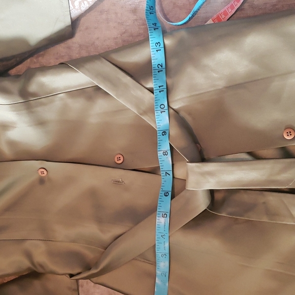 Cynthia Rowley size 2 green satin lightweight coat - Picture 10 of 12